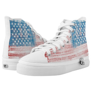 Amerikaanse vlag — Hoge Topjes High Top Schoenen