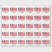 Amerikaanse vlag Holiday Cadeaupapier (Vlak)