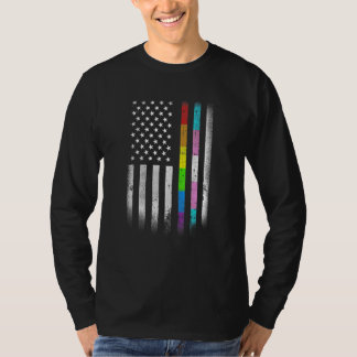 Amerikaanse vlag Homoseksuele rechten homo's, homo T-shirt