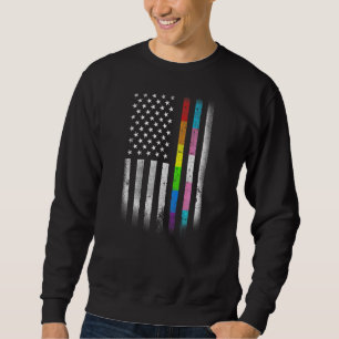 Amerikaanse vlag Homoseksuele rechten van de Reger Trui
