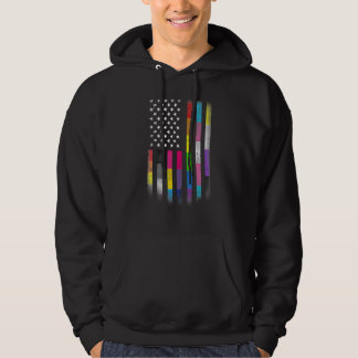 Amerikaanse vlag Homosexual Lgbt Lgbtq Vlag 2022 Hoodie