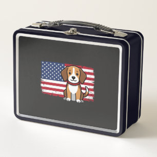 Amerikaanse Vlag Hond Patriottische Vector