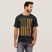 Amerikaanse vlag Honeycomb-bijenteler - Dressedfor T-shirt (Voorkant volledig)