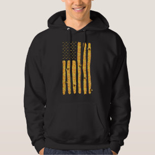 Amerikaanse Vlag Honingraat Honingbijen Imker Imke Hoodie
