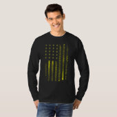 Amerikaanse vlag Honingraat imker T-shirt (Voorkant volledig)