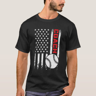 Amerikaanse vlag honkbal coach patriottische 4e va t-shirt