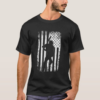 Amerikaanse Vlag Honkbal Honkbal T-shirt