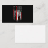 Amerikaanse vlag  honkbal notitiekaartje (Voorkant / Achterkant)