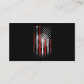 Amerikaanse vlag  honkbal visitekaartje (Voorkant)