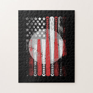 Amerikaanse vlag  honkbal vlag legpuzzel