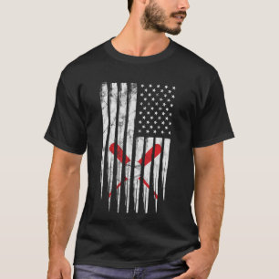 Amerikaanse vlag  honkbal vlag voor hem t-shirt