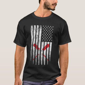 Amerikaanse vlag  honkbal vlag voor hem t-shirt