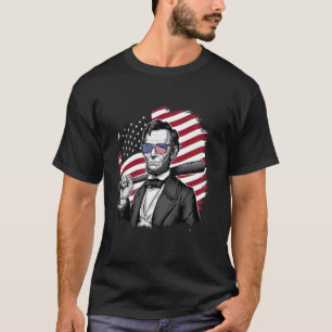 Amerikaanse Vlag Honkbalspeler Knuppel Fan Vanger T-shirt