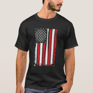 Amerikaanse vlag  honkbalvlag 4 juli t-shirt