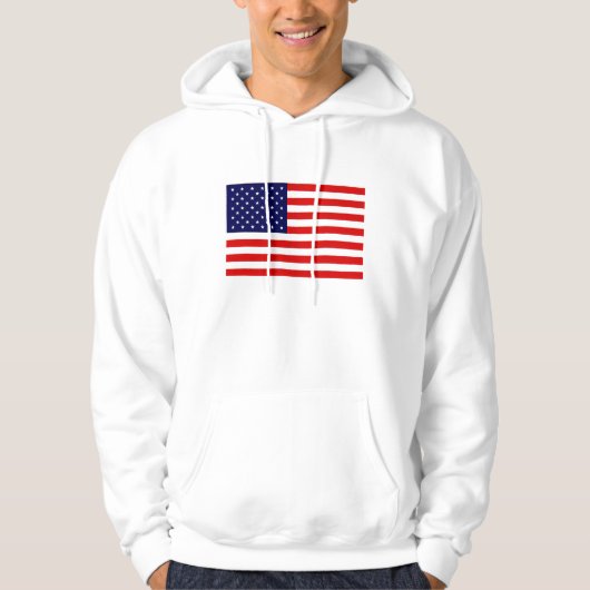 Amerikaanse vlag hoodie (Voorkant)