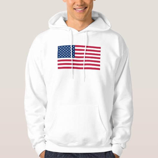 Amerikaanse vlag hoodie (Voorkant)