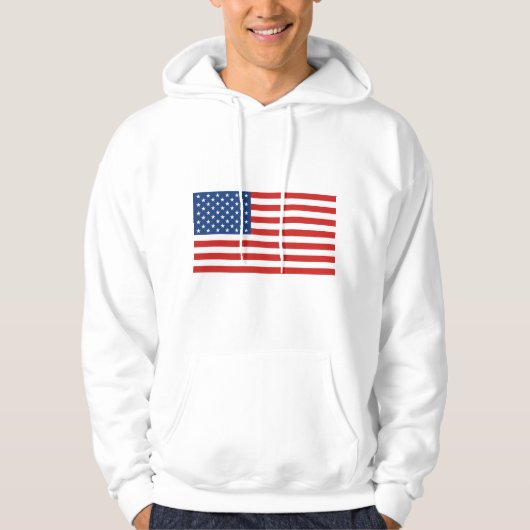 Amerikaanse vlag hoodie (Voorkant)