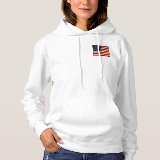  Amerikaanse vlag Hoodie (Voorkant)