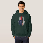 Amerikaanse vlag hoodie (Voorkant volledig)