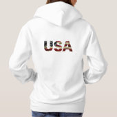  Amerikaanse vlag Hoodie (Achterkant)