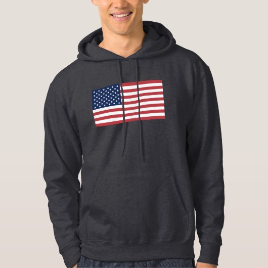 Amerikaanse vlag hoodie (Voorkant)