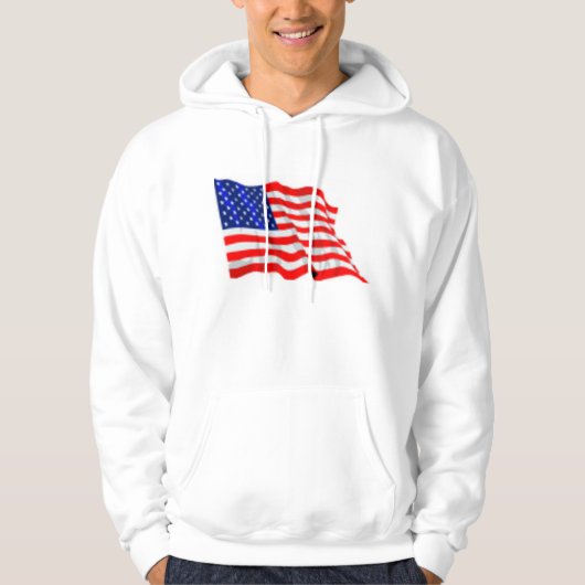 Amerikaanse vlag hoodie (Voorkant)