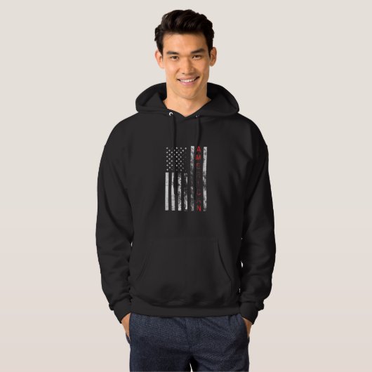 Amerikaanse vlag hoodie (Voorkant volledig)