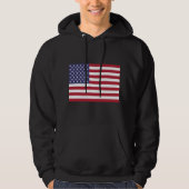 Amerikaanse vlag hoodie (Voorkant)