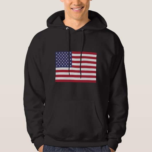 Amerikaanse vlag hoodie (Voorkant)