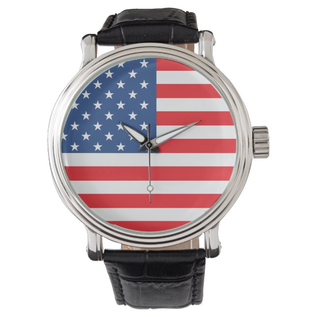 Amerikaanse vlag horloge (Voorkant)