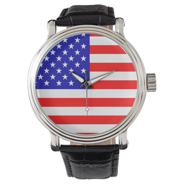 Amerikaanse vlag horloge (Voorkant)
