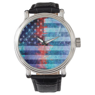 Amerikaanse vlag horloge