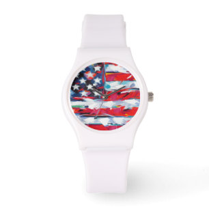 Amerikaanse vlag horloge