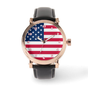 Amerikaanse vlag horloge cadeau USA Patriotic