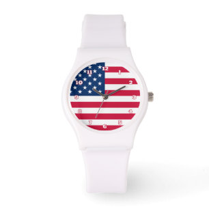Amerikaanse vlag horloge patriottische gift