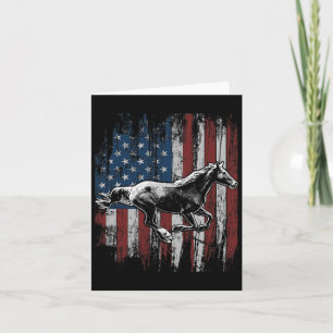 Amerikaanse vlag Horseback Riding Gif Kaart