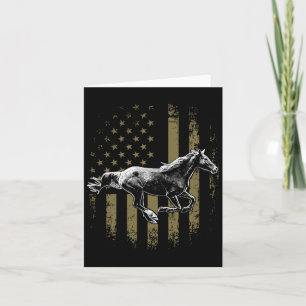 Amerikaanse vlag Horseback Riding Gif Kaart