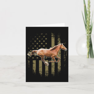 Amerikaanse vlag Horseback Riding Gif Kaart