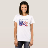 Amerikaanse vlag, hou van mijn land, Patriot T-shirt (Voorkant volledig)