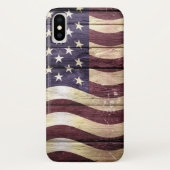 Amerikaanse vlag  hout Case-Mate iPhone case (Achterkant)