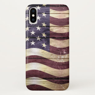 Amerikaanse vlag  hout Case-Mate iPhone case