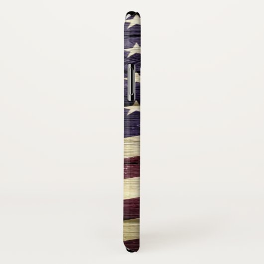 Amerikaanse vlag  hout Case-Mate iPhone case (Achterkant / rechts)