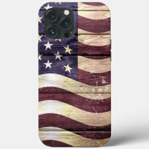 Amerikaanse vlag  hout Case-Mate iPhone case