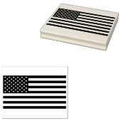 Amerikaanse vlag hout kunst stempel (Gestempeld)