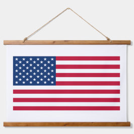 Amerikaanse vlag Hout Topped Wandtapijt Hangend Wandkleed