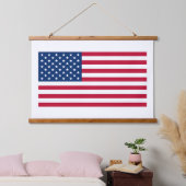Amerikaanse vlag Hout Topped Wandtapijt Hangend Wandkleed (Slaapkamer)