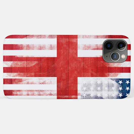Amerikaanse vlag | Houtkorrels en schildpadden Case-Mate iPhone Case (Achterkant (horizontaal))