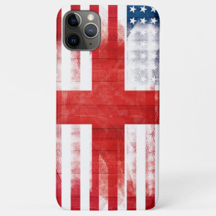 Amerikaanse vlag Houtkorrels en schildpadden Case-Mate iPhone Case