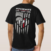 Amerikaanse vlag Huisvrouw Decal T-shirt (Achterkant)