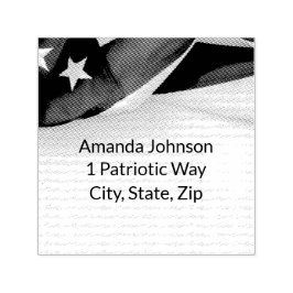 Amerikaanse Vlag Huwelijks Retouradres Stempel